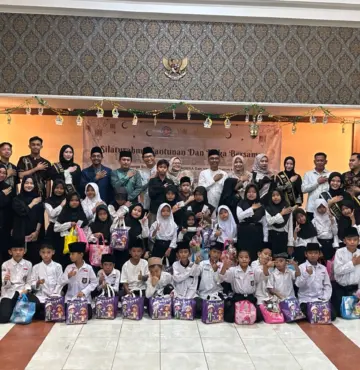 Silaturahmi dan Santunan Ramadan Duta Kampus UNSERA Bersama Yayasan Yatim Mandiri