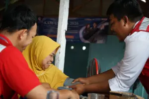 KKM 08 UNSERA Sukses Gelar Sosialisasi dan Pemeriksaan Kesehatan Gratis Bersama UKM KSR UNSERA dan PMI Kota Serang